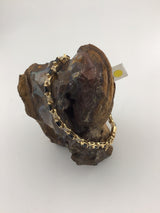 14KY Onyx+Diamond Bracelet BR102