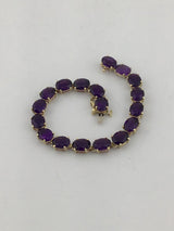 14KY Amethyst Bracelet BR113