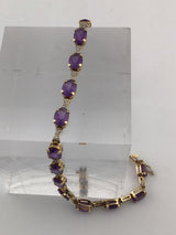 14KY Amethyst Bracelet BR117