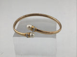 10KY Diamond + Pearl Bracelet BR119