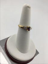 18KY Garnet + Diamond Ring CON134