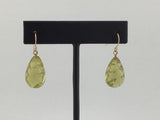 14KY Lemon Drop Citrine Earrings E127
