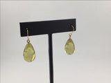 14KY Lemon Drop Citrine Earrings E127