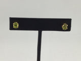 14KY Oval Peridot Studs E143