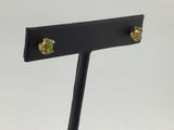14KY Oval Peridot Studs E143