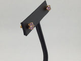 14KY Rose De France Amethyst Studs E144