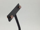 14KY Rose De France Amethyst Studs E144
