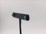 14KY Turquoise+Diamond Earrings E155