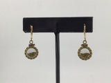 14KY Gold Fleck Dangle Earrings E176