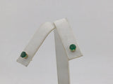 14KY Emerald Studs E208