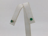14KY Emerald Studs E208
