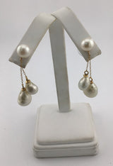 14KY Pearl Dangles E214