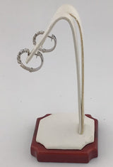 18KW Diamond Hoops E217