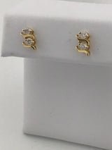 14KY Diamond Studs E243