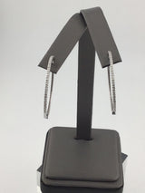 14KW Diamond Hoop Huggies E256