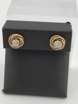 14KY Diamond Studs With Jackets E284