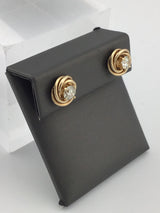 14KY Diamond Studs With Jackets E284