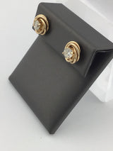 14KY Diamond Studs With Jackets E284