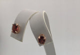 14KY Garnet Studs E286