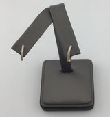 14KY Diamond Huggie Earrings E294