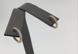 14KY Diamond Huggie Earrings E294