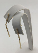 14KY Diamond Bar Dangles E295