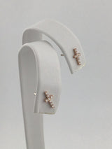 14KR Diamond Cross Studs E296