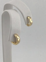14KY Pave Diamond Earrings E298