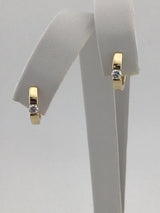 14KY Diamond Hoops E303