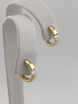 14KY Diamond Hoops E303