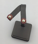 22KY Pearl+Ruby Studs E306