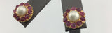 22KY Pearl+Ruby Studs E306