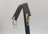 14KY Rope/Wire hoop earrings E320