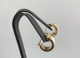 14KY Small hoop earrings E322