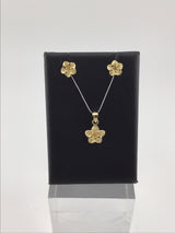 14KY Cute Flower Earrings E333