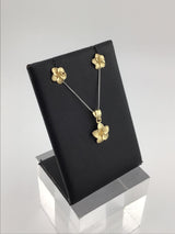 14KY Cute Flower Earrings E333