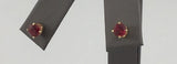 14KY Red Stone Studs E348
