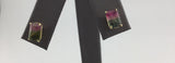 14KY Watermelon Tourmaline Studs E361