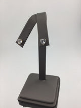 14KY CZ Heart Studs E363