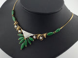 14KY Jade+Diamond Necklace N155