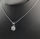 14KW solitare diamond Necklace N170
