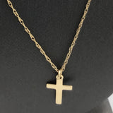 14KY gold cross necklace N178