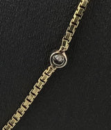 14KY Floating Bezel set diamond Necklace N179