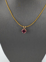 14KY Pink Spinel Pendant P194