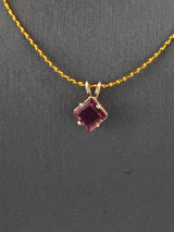 14KY Pink Spinel Pendant P194