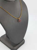 14KY Pink Spinel Pendant P194