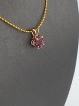 14KY Pink Spinel Pendant P194