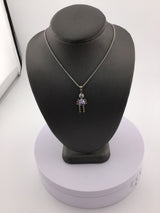 Beaded Stone Girl Pendant P262
