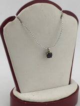 14KW Bi-Color Sapphire Pendant P298