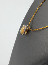 14KY Opal With Diamond Halo P305